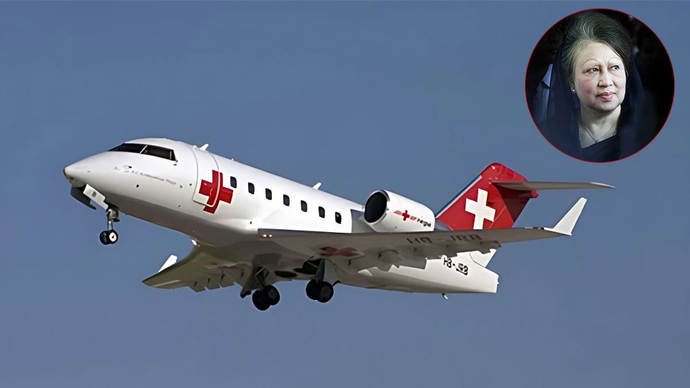 খালেদা জিয়ার জন্য এয়ার অ্যাম্বুলেন্সটি মঙ্গলবার আসার অনুমতি চেয়েছে