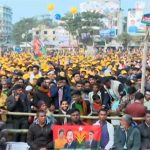 সিলেট আলিয়া মাদরাসার মাঠে রাত থেকেই নেতাকর্মীদের ভিড়