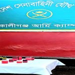 ঝিনাইদহে যৌথ বাহিনীর অভিযানে ককটেল ও দেশীয় অস্ত্র উদ্ধার